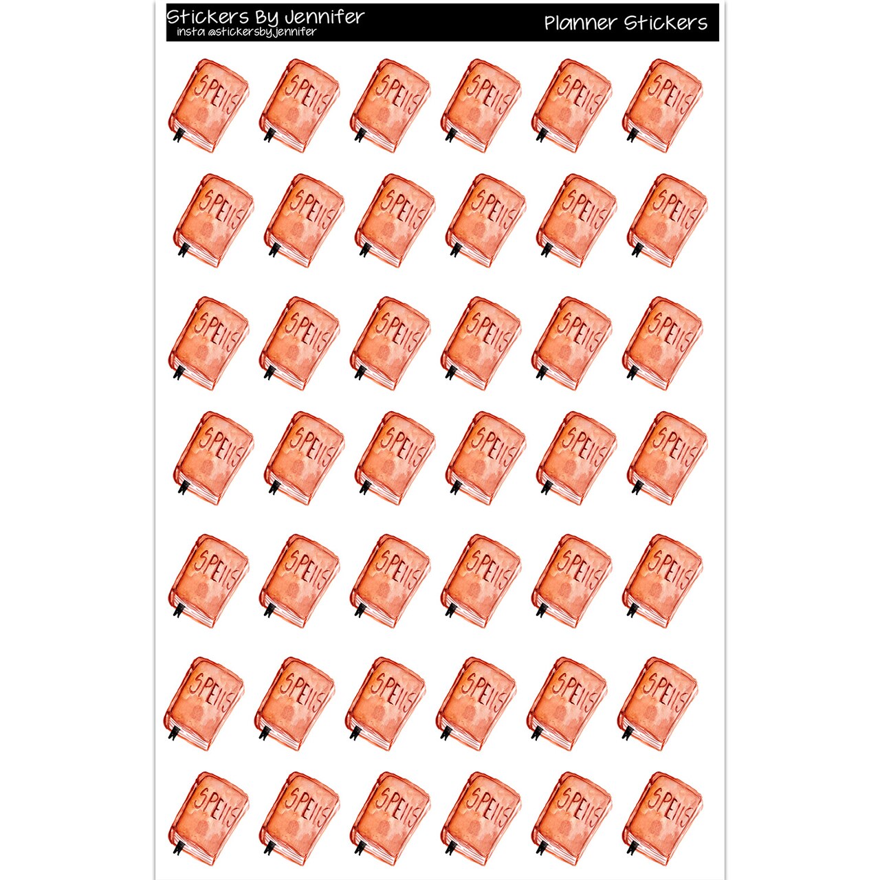 Spell Book Planner Stickers Scrapbooking Kids DIY Arts Crafting